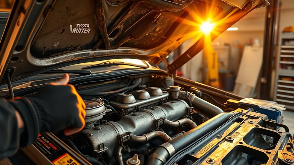 exhaust leaks timing belt