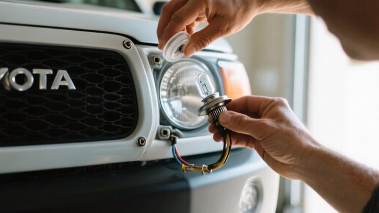 replace toyota 4runner headlight bulb